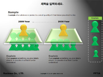 지구본과 사람들 PPT 템플릿 상세페이지 미리보기