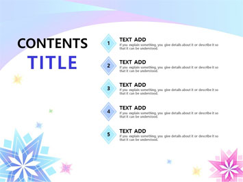 눈꽃패턴 PPT 템플릿 상세페이지 미리보기