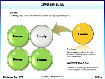 모니터와 돋보기 들고 있는 남성 PPT 템플릿 상세페이지 미리보기