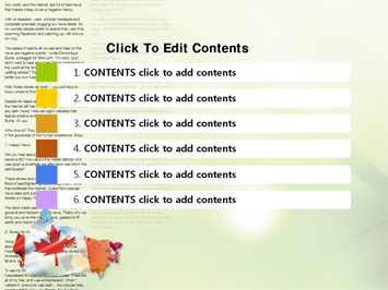 캐나다 PPT 템플릿 상세페이지 미리보기