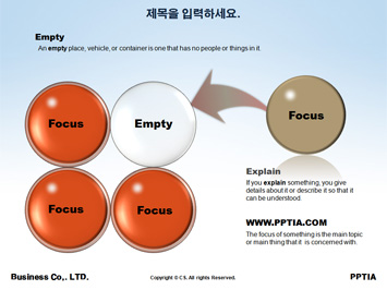 여학생과 지구본 PPT 템플릿 상세페이지 미리보기