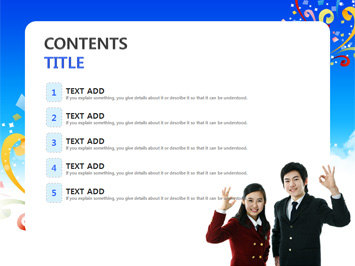 점프하는 학생 PPT 템플릿 상세페이지 미리보기