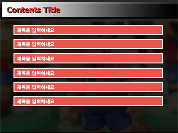 축구 선수 A PPT 템플릿 상세페이지 미리보기