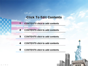 자유의 여신상 PPT 템플릿 상세페이지 미리보기