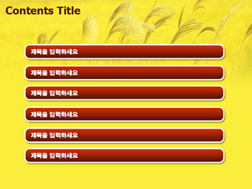 억새꽃 PPT 템플릿 상세페이지 미리보기