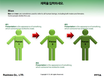 브라질 사람과 지도 PPT 템플릿 상세페이지 미리보기