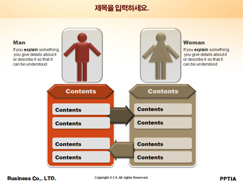 쌈바 복장의 브라질 여성 PPT 템플릿 상세페이지 미리보기