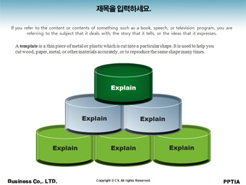 산과 강에 쓰레기를 버리는 모습 PPT 템플릿 상세페이지 미리보기