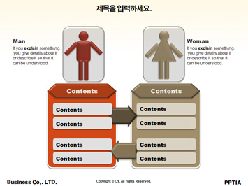 환경오염 시계 PPT 템플릿 상세페이지 미리보기