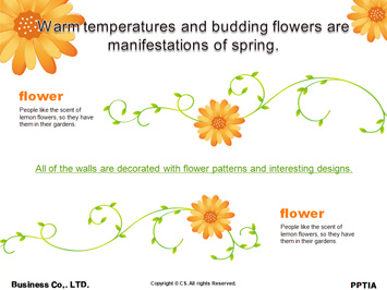 꽃 PPT 템플릿 상세페이지 미리보기