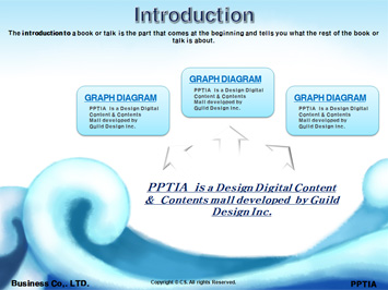 파도 PPT 템플릿 상세페이지 미리보기