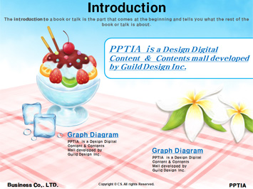 팥빙수 PPT 템플릿 상세페이지 미리보기