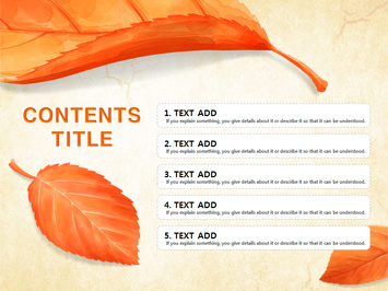 단풍잎 PPT 템플릿 상세페이지 미리보기