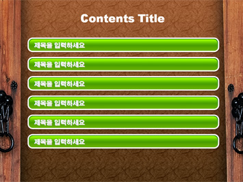 봄풍경의 전통건물과 문 PPT 템플릿 상세페이지 미리보기