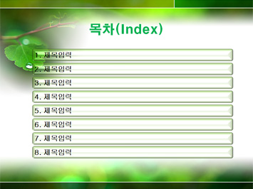 친환경 PPT 템플릿 상세페이지 미리보기