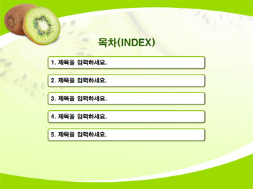 키위 PPT 템플릿 상세페이지 미리보기