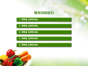 야채 PPT 템플릿 상세페이지 미리보기