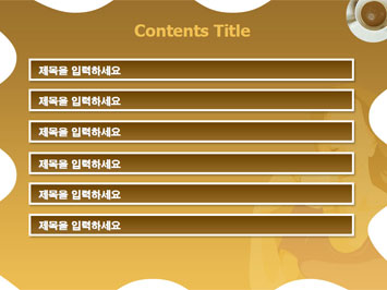 커피마시는 여자 B PPT 템플릿 상세페이지 미리보기