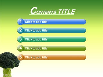 브로콜리 PPT 템플릿 상세페이지 미리보기