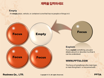 지갑 들고 있는 여성 PPT 템플릿 상세페이지 미리보기