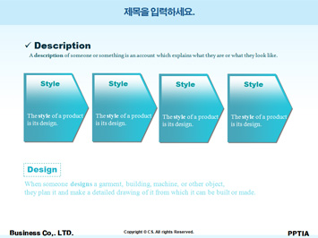 쇼핑백 들고 있는 여성 PPT 템플릿 상세페이지 미리보기