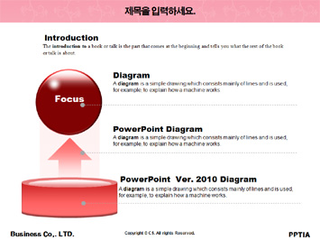 여성 실루엣과 나비 PPT 템플릿 상세페이지 미리보기