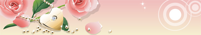 하트목걸이와 꽃 이미지 미리보기