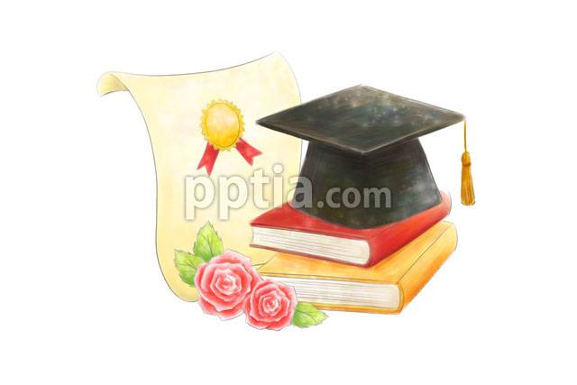 학사모와 졸업장 이미지 미리보기
