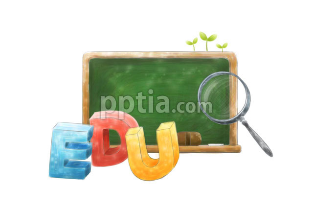 EDU글자와 칠판 이미지 미리보기