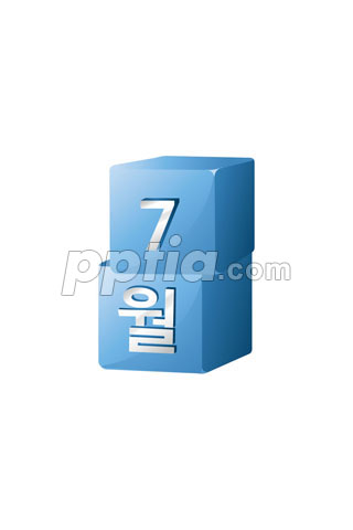 주사위 모양 7월 이미지 미리보기