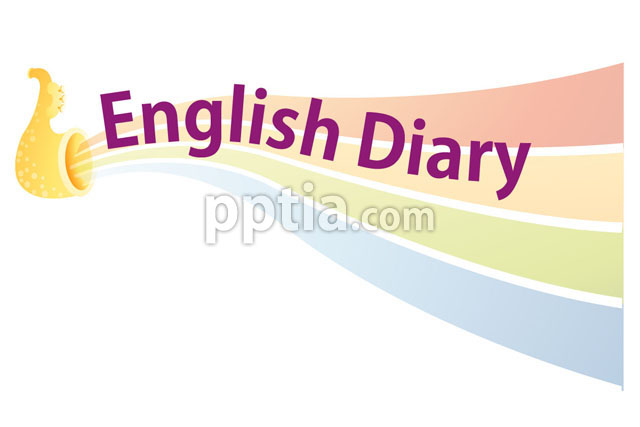 악기와 English Diary글자 이미지 미리보기