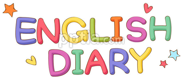 알록달록한 English Diary글자 이미지 미리보기