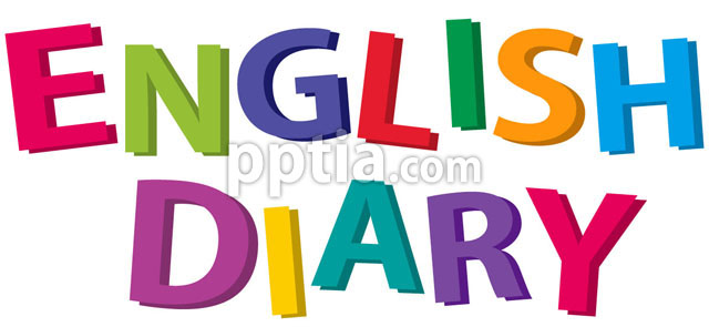 여러색상의 ENGLISH DIARY글자 이미지 미리보기