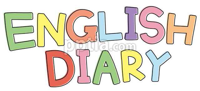 여러색상의 ENGLISH DIARY글자 이미지 미리보기