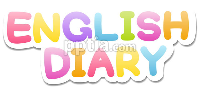 English Diary글자 이미지 미리보기
