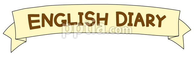 ENGLISH DIARY글자와 리본 이미지 미리보기
