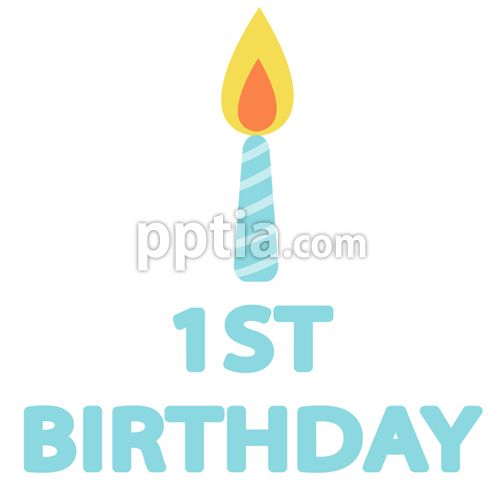 1ST BIRTHDAY와 촛불 이미지 미리보기