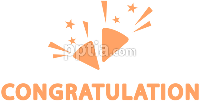 CONGRATULATION과 폭죽 이미지 미리보기