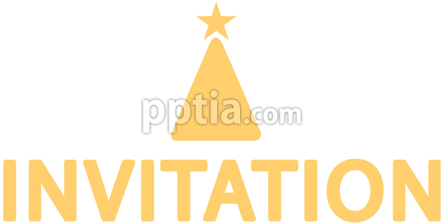 INVITATION과 꼬깔모자 이미지 미리보기