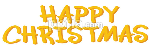 노란색 HAPPY CHRISTMAS 이미지 미리보기