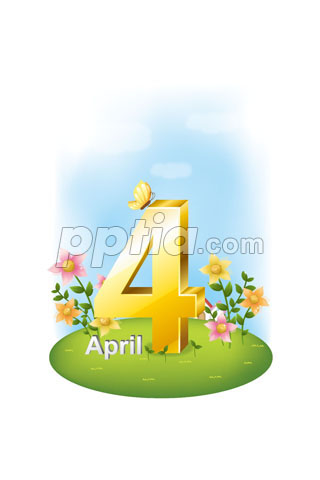 봄배경의 4월 이미지 미리보기