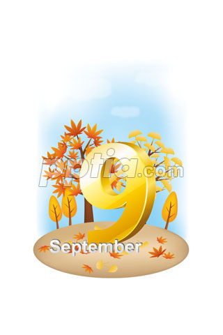 가을배경의 9월 이미지 미리보기