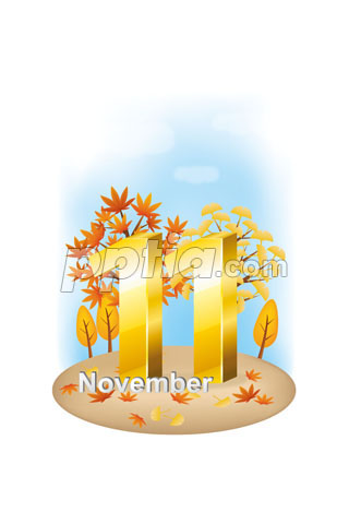 가을배경의 11월 이미지 미리보기