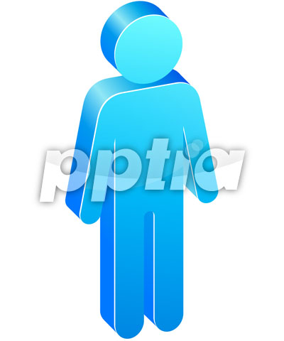 하늘색입체사람 이미지 미리보기