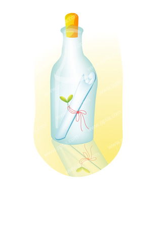 병과 편지 이미지 미리보기