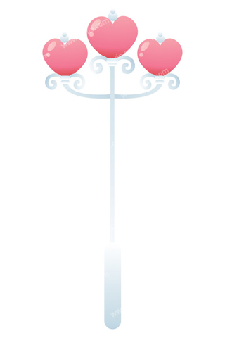 하트모양의 가로등 이미지 미리보기