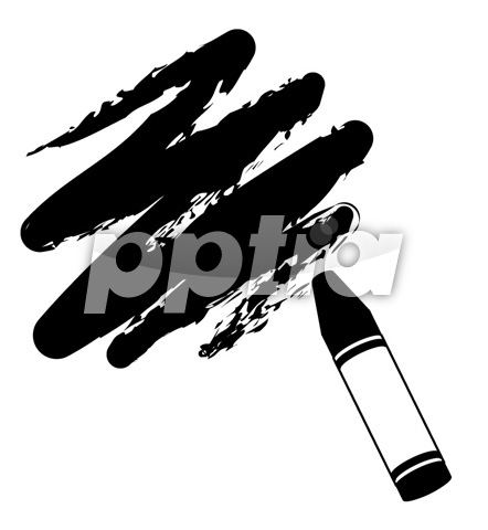 검정색크레파스 이미지 미리보기