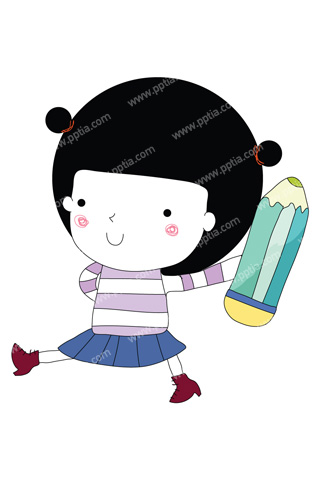 연필들고 있는 아이 이미지 미리보기