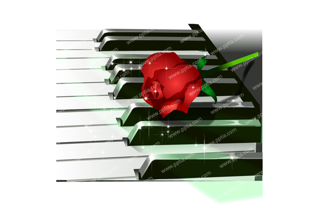 피아노 위에 꽃 이미지 미리보기