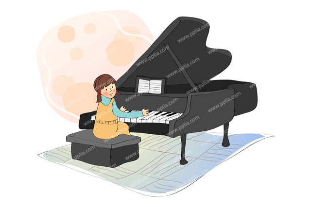 피아노 치는 여성 이미지 미리보기